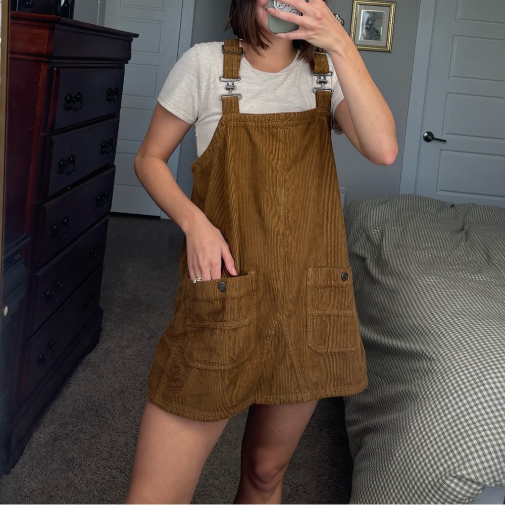 Free People Corduroy overall dress